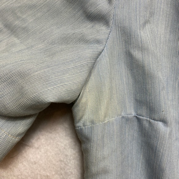 Vintage American Red Cross Volunteer  Dress L Blue White Uniform Stripe 1940s - Picture 8 of 14